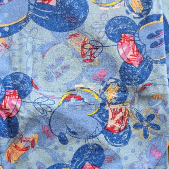Lularoe One Size Mickey Mouse Leggings - Picture 3 of 5